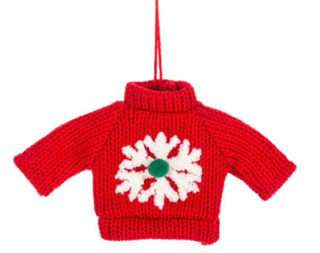 NEW Sweater Ornament - Snowflake