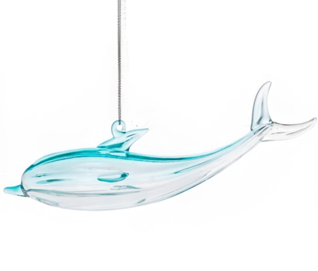 NEW Glass Dolphin Ornament