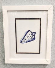 Load image into Gallery viewer, NEW 8x10 Blue Sea Shell Framed Print
