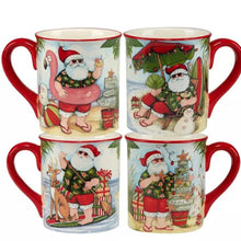 Load image into Gallery viewer, NEW 4-Pc SET Certified International Santa's Wish Mugs - 36973
