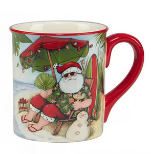 NEW 4-Pc SET Certified International Santa's Wish Mugs - 36973