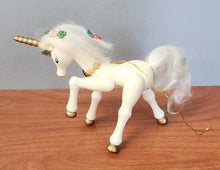 Load image into Gallery viewer, Kurt S. Adler Wood Unicorn Ornament 1980
