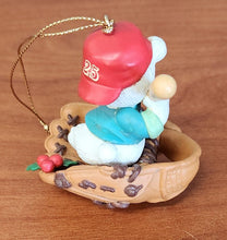 Load image into Gallery viewer, Vintage Lustre Fame Mouse in Baseball Glove Ornament
