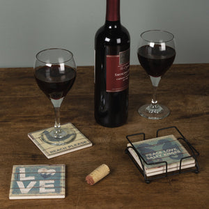 NEW Stone Coaster Set - Beach - 30899