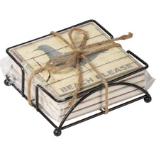 Load image into Gallery viewer, NEW Stone Coaster Set - Beach - 30899
