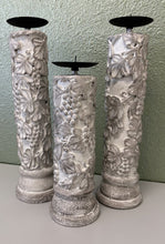 Load image into Gallery viewer, 14" Carved Grapevine Candle Holder
