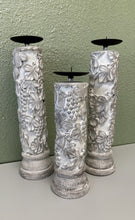 Load image into Gallery viewer, 18" Carved Grapevine Candle Holder
