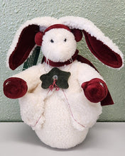 Load image into Gallery viewer, Boyds Bath &amp; Bodyworks Holiday Fleece Bunny
