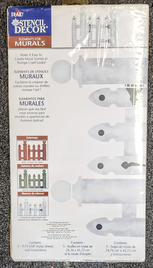 NEW Stencil Decor - Picket Fence 26852