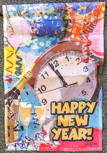 Garden Flag - Happy New Year