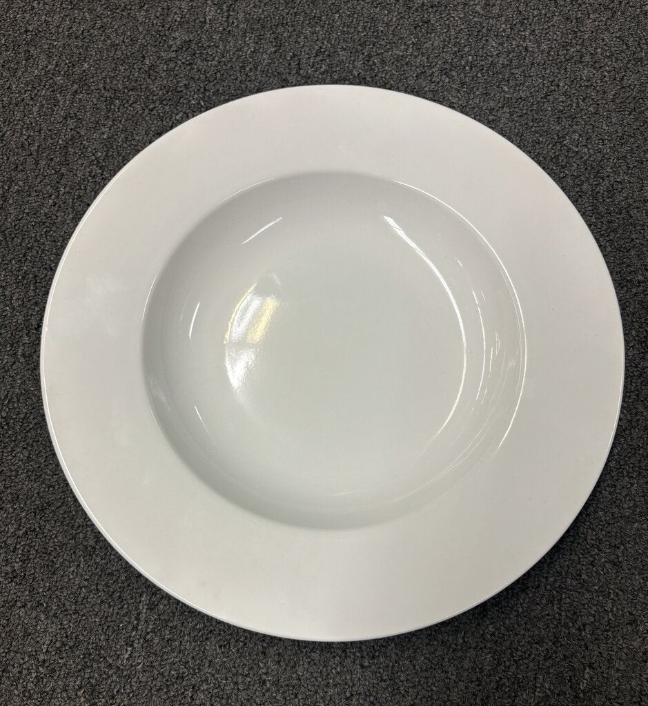 Set of 4 Porcelana Bright White Porcelain Pasta Bowl