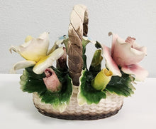 Load image into Gallery viewer, Vintage Nuova Capodimonte Flower Basket

