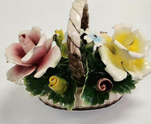 Load image into Gallery viewer, Vintage Nuova Capodimonte Flower Basket
