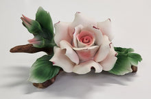 Load image into Gallery viewer, Vintage Capodimonte Porcelain Roses on Branch

