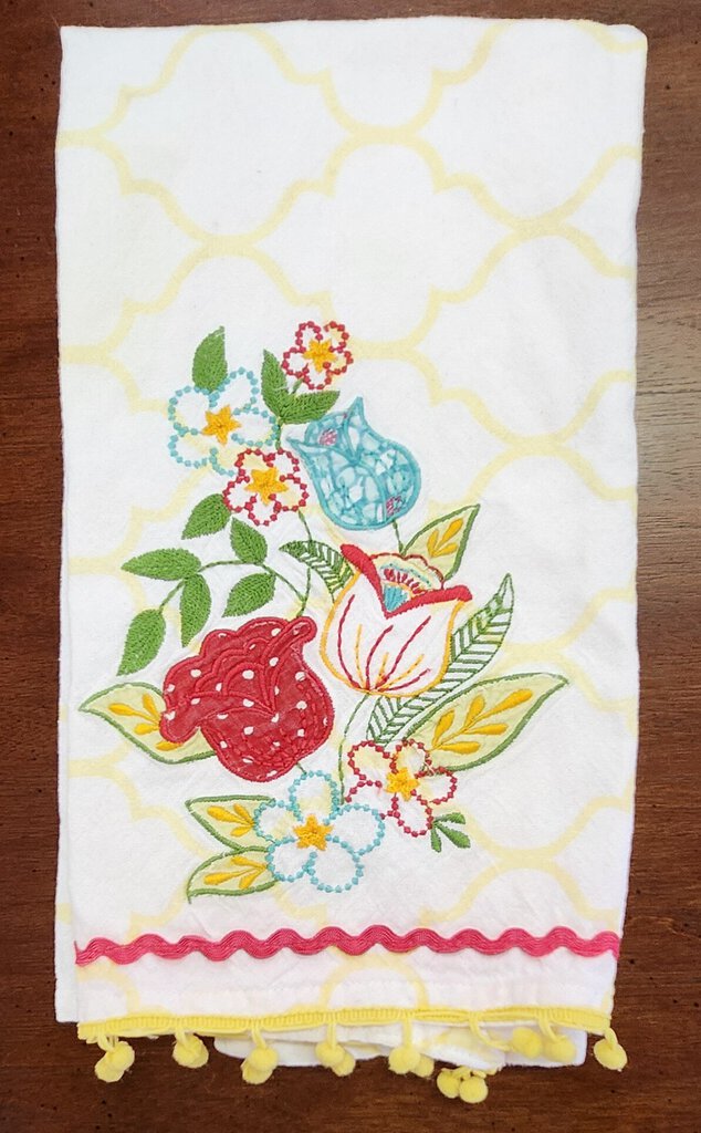 Embroidered Kitchen Towel - Minor wear