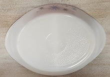 Load image into Gallery viewer, GlasBake Atomic Starburst Milk Glass Divided Dish - J2352
