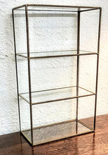 Load image into Gallery viewer, Vintage Glass and Brass Tabletop Display Case
