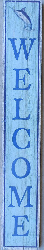 NEW Sign - Welcome w/Marlin - L