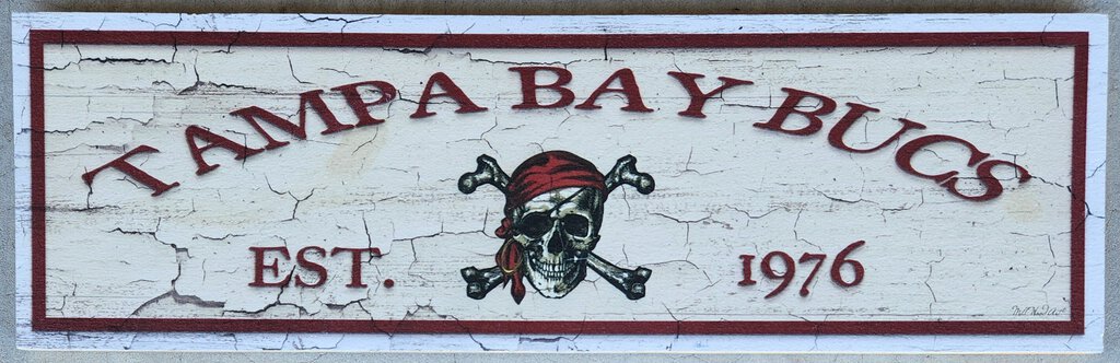 NEW Sign - Tampa Bay Bucs - M