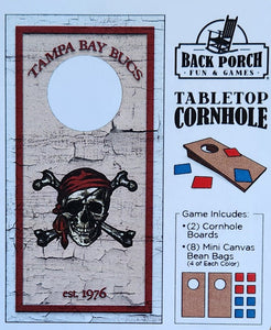 NEW Mini Corn Hole Game - Tampa Bay Bucs with Jolly Roger