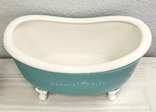 Load image into Gallery viewer, Decorative Turquoise Ceramic Bath Tub
