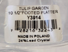 Load image into Gallery viewer, Block Crystal Tulip Garden Footed Platter
