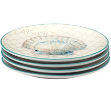 Load image into Gallery viewer, NEW 4-Pc SET Certified International Ocean View Dinner Plates 31520
