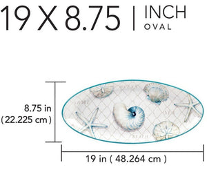 NEW Certified International Ocean View Fish Platter 31528