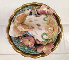 Load image into Gallery viewer, Fitz and Floyd Garden Rhapsody Rabbit Lidded Box (with box)
