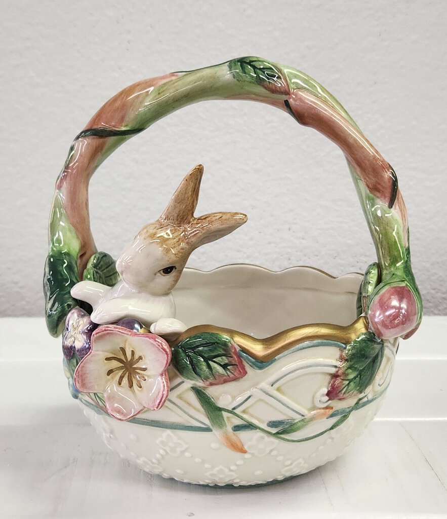 Fitz and Floyd Garden Rhapsody Small Basket (with box)