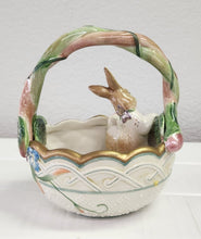 Load image into Gallery viewer, Fitz and Floyd Garden Rhapsody Small Basket (with box)
