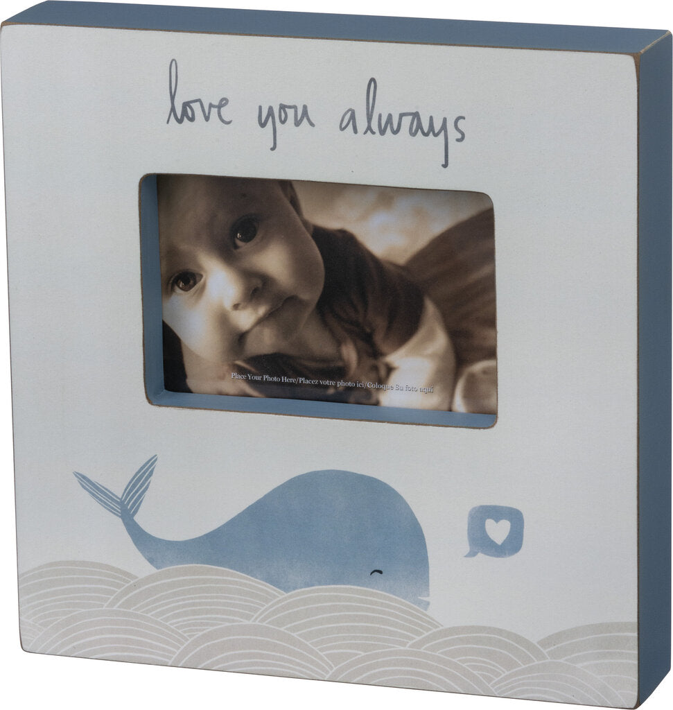 *NEW Love You Whale Box Frame - 103252