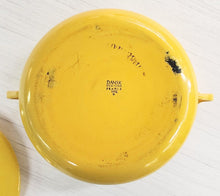 Load image into Gallery viewer, Vintage Dansk Designs France IHQ Yellow Kobenstyle Enameled Casserole Pot w/ Lid
