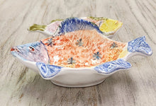Load image into Gallery viewer, Hand-Painted Porcelain Two Fish Candy Dish
