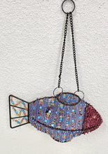 Load image into Gallery viewer, Beaded Metal Fish Candle Holder
