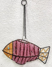 Load image into Gallery viewer, Beaded Metal Fish Candle Holder
