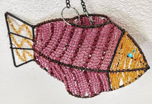 Load image into Gallery viewer, Beaded Metal Fish Candle Holder
