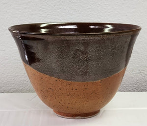Hand-Thrown Pottery Two-Tone Tapered Planter