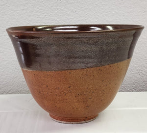 Hand-Thrown Pottery Two-Tone Tapered Planter