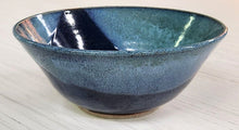 Load image into Gallery viewer, Hand-Thrown Pottery Blue Tapered Bowl
