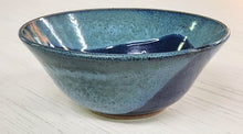 Load image into Gallery viewer, Hand-Thrown Pottery Blue Tapered Bowl
