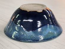 Load image into Gallery viewer, Hand-Thrown Pottery Blue Tapered Bowl
