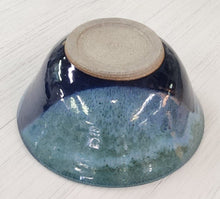 Load image into Gallery viewer, Hand-Thrown Pottery Blue Tapered Bowl
