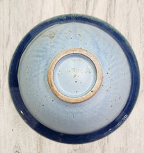 Load image into Gallery viewer, Hand-Thrown Pottery Blue Tapered Bowl with Rim
