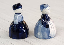 Load image into Gallery viewer, Vintage Delft Man &amp; Woman Salt &amp; Pepper Shakers
