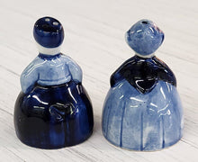 Load image into Gallery viewer, Vintage Delft Man &amp; Woman Salt &amp; Pepper Shakers
