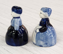 Load image into Gallery viewer, Vintage Delft Man &amp; Woman Salt &amp; Pepper Shakers

