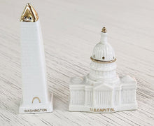 Load image into Gallery viewer, Vintage U.S. Capitol &amp; Washington Monument Salt &amp; Pepper Shakers
