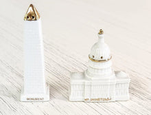 Load image into Gallery viewer, Vintage U.S. Capitol &amp; Washington Monument Salt &amp; Pepper Shakers
