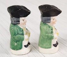 Load image into Gallery viewer, Vintage Colonial Men Salt &amp; Pepper Shakers
